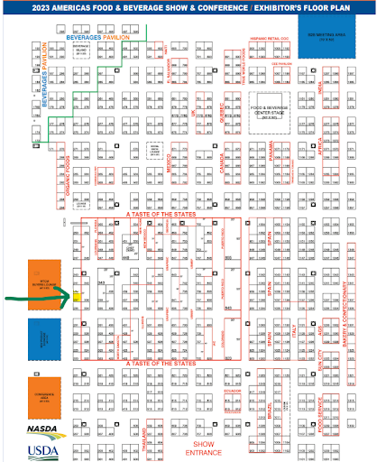 Americas-Food-Beverage-Show-in-Miami-Europeshares-stand-map